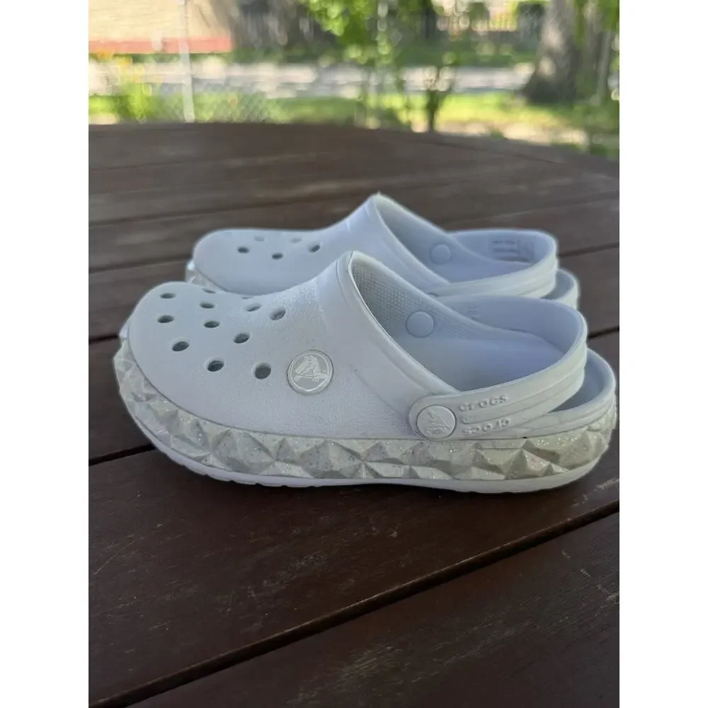 Crocs Crocband Clogs Kids Sky Blue Slip-On Lightweight Comfort Strap Casual C11
